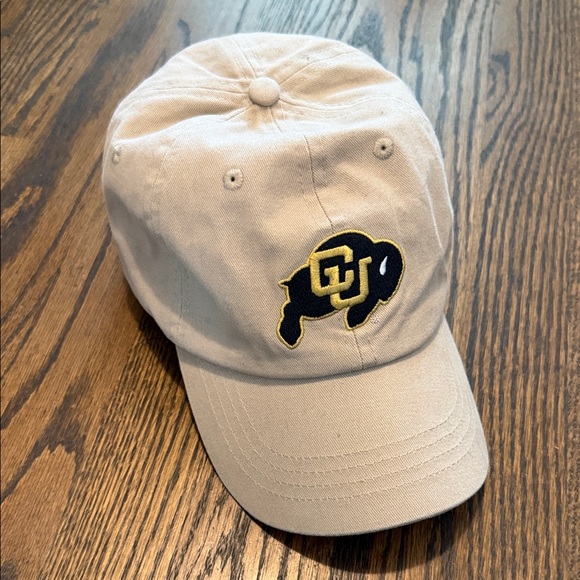 Other - Beige Cap with Black and Gold Logo (University of Colorado)